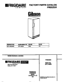 COVER Diagram and Parts List for GFU14M3AW6  Gibson Freezer