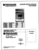 COVER Diagram and Parts List for FGF316WGTE  Frigidaire Range