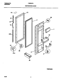 REFRIGERATOR DOOR Diagram and Parts List for FRS20QRCW3  Frigidaire Refrigerator