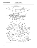 MAINTOP Diagram and Parts List for FEC30S6DQ1  Frigidaire Cooktop