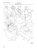 MOTOR / BLOWER / BELT Diagram and Parts List for SWXG831DS1  Westinghouse Washer Dryer Combo