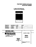 COVER Diagram and Parts List for MEF322WGSA  Tappan Range