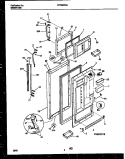 DOOR PARTS Diagram and Parts List for FRT26WRAW0  Frigidaire Refrigerator