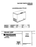 COVER Diagram and Parts List for MFC25M4GW0  Frigidaire Freezer