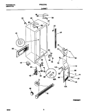 CABINET Diagram and Parts List for FRS22ZRGB2  Frigidaire Refrigerator