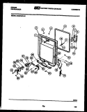 INNER DOOR PARTS Diagram and Parts List for SU24P4KVLB  Gibson Dishwasher