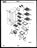 SHELVES AND SUPPORTS Diagram and Parts List for MRS20HRAD1  Uni Refrigerator