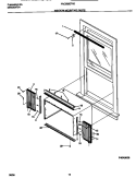 WINDOW MOUNTING PARTS Diagram and Parts List for FAC052G7A2  Frigidaire Air Conditioner