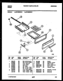 BROILER DRAWER PARTS Diagram and Parts List for CGC3M2WXE  Gibson Range