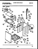 CABINET PARTS Diagram and Parts List for LG400AXD1  Frigidaire Washer Dryer Combo