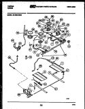 BURNER, MANIFOLD AND GAS CONTROL Diagram and Parts List for 30-4980-00-04  Tappan Range