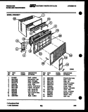 CABINET PARTS Diagram and Parts List for AR24NS8F7  Frigidaire Air Conditioner