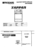 COVER Diagram and Parts List for 30-3981-23-05  Tappan Range