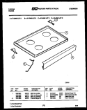 COOKTOP PARTS Diagram and Parts List for 31-3648-23-05  Tappan Range