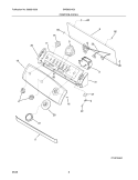 CONTROL/PANEL Diagram and Parts List for SWS833HQ0  Westinghouse Washer