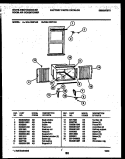 CABINET AND INSTALLATION PARTS Diagram and Parts List for WAL125P1A3  Frigidaire Air Conditioner