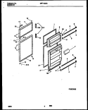 DOOR PARTS Diagram and Parts List for MRT15CBCZ0  Frigidaire Refrigerator