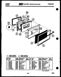 DOOR PARTS Diagram and Parts List for 30-3347-00-01  Tappan Range
