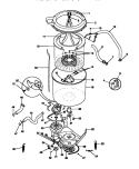 MOTOR / TUB Diagram and Parts List for WWX443YBW3  Frigidaire Washer