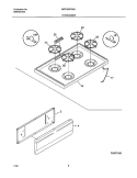TOP / DRAWER Diagram and Parts List for MPF300PXWJ  Uni Range