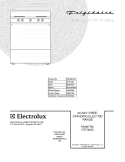 COVER Diagram and Parts List for FEF303CWD  Frigidaire Range