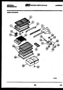 SHELVES AND SUPPORTS Diagram and Parts List for GTN175WH2-57  Tappan Refrigerator