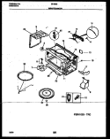 WRAPPER AND BODY PARTS Diagram and Parts List for 56-8492-10-03  Tappan Microwave