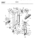 CABINET, LIGHT SHIELDS, MULLION Diagram and Parts List for FRS22PRBD1  Frigidaire Refrigerator
