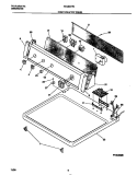 CONTROLS / TOP PANEL Diagram and Parts List for FDG8977EW0  Frigidaire Dryer