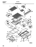 SHELVES / CONTROLS Diagram and Parts List for GRT21PRCD2  Gibson Refrigerator
