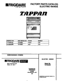 COVER Diagram and Parts List for TEF365BEWB  Tappan Range