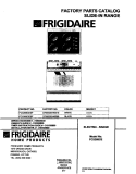 COVER Diagram and Parts List for FCS388CESF  Frigidaire Range