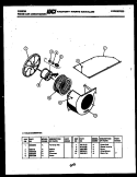 AIR HANDLING PARTS Diagram and Parts List for AG25E6RTBA  Gibson Air Conditioner