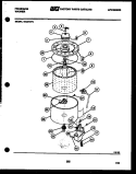 TUB DETAIL Diagram and Parts List for WCSFW0  Frigidaire Washer
