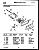 BROILER DRAWER PARTS Diagram and Parts List for 32-1029-00-01  Tappan Range