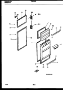 DOOR PARTS Diagram and Parts List for THK190JN2W  Kelvinator Refrigerator