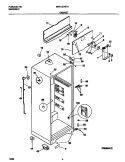 CABINET Diagram and Parts List for MRT15CNED3  Frigidaire Refrigerator