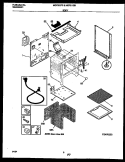 BODY PARTS Diagram and Parts List for MGF300PBWA  Frigidaire Range