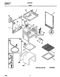 BODY Diagram and Parts List for MGF322BBWD  Frigidaire Range