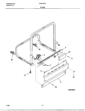 FRAME Diagram and Parts List for GDB742RJB0  Gibson Dishwasher