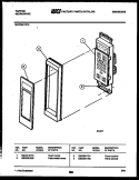 CONTROL PANEL Diagram and Parts List for 56-2259-10-16  Tappan Microwave