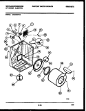 CABINET AND COMPONENT PARTS Diagram and Parts List for DE640KDW5  Frigidaire Dryer