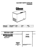 COVER Diagram and Parts List for GFC15M4AW4  Gibson Freezer