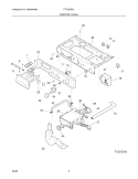 CONTROL PANEL Diagram and Parts List for FTF530ES1  Frigidaire Washer