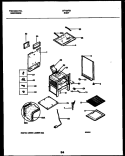 BODY PARTS Diagram and Parts List for GF730RXW1  Frigidaire Range