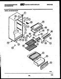 CABINET PARTS Diagram and Parts List for ACG150NCW1  Frigidaire Refrigerator