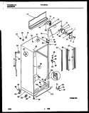 CABINET PARTS Diagram and Parts List for FRT18PRAD3  Frigidaire Refrigerator
