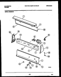 CONSOLE AND CONTROL PARTS Diagram and Parts List for AW200G2W  Kelvinator Washer