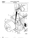 CABINET / DRUM Diagram and Parts List for MDG216RBW2  Kelvinator Dryer