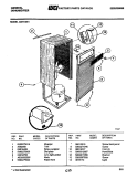 WRAPPER Diagram and Parts List for GDH15E1  Frigidaire Dehumidifier